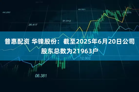 普惠配资 华锋股份：截至2025年6月20日公司股东总数为21963户