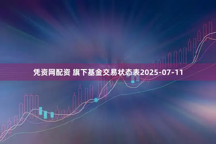 凭资网配资 旗下基金交易状态表2025-07-11
