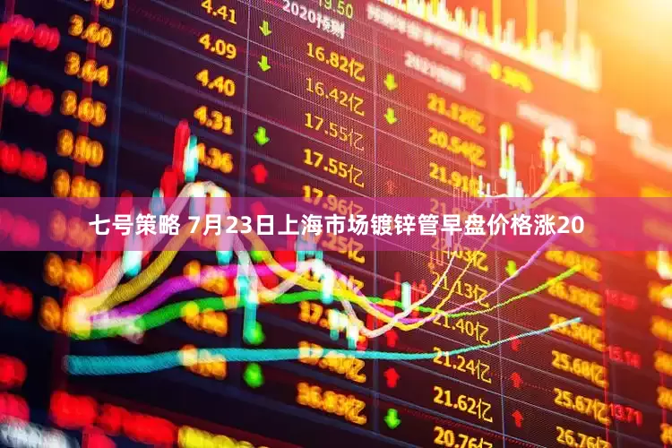 七号策略 7月23日上海市场镀锌管早盘价格涨20