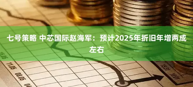 七号策略 中芯国际赵海军：预计2025年折旧年增两成左右