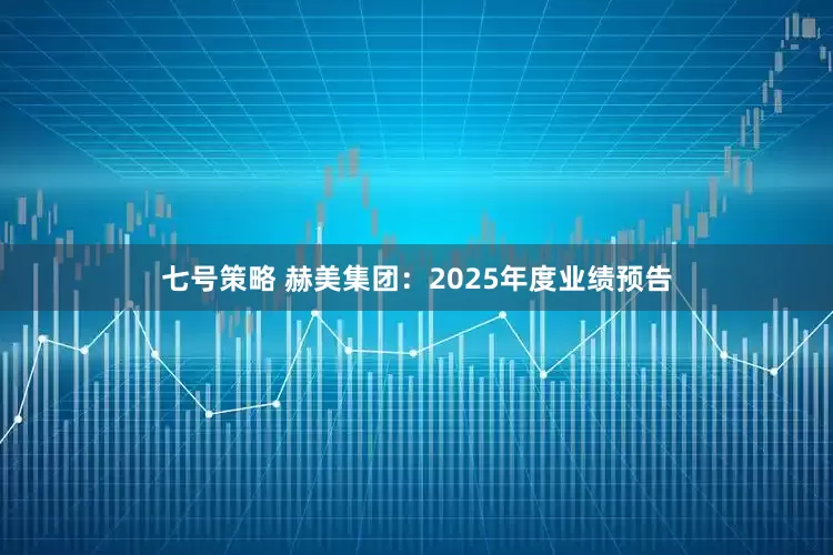 七号策略 赫美集团：2025年度业绩预告